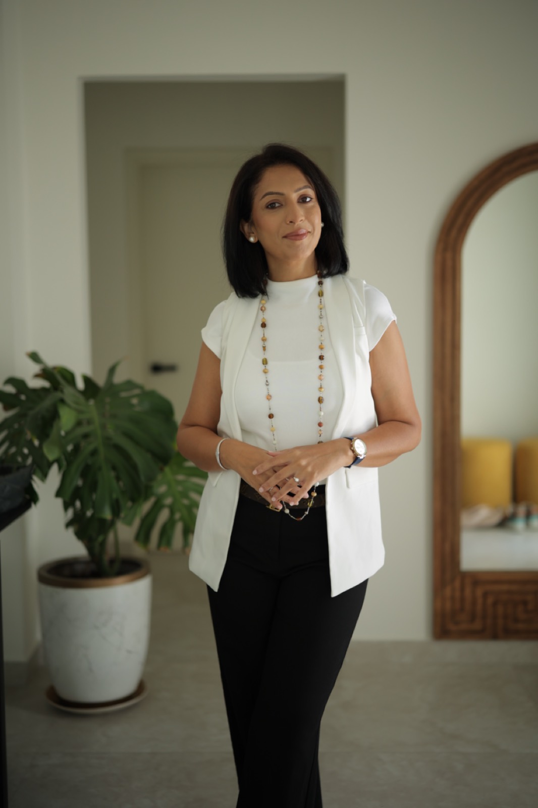 Bhumika in the Dubai studio